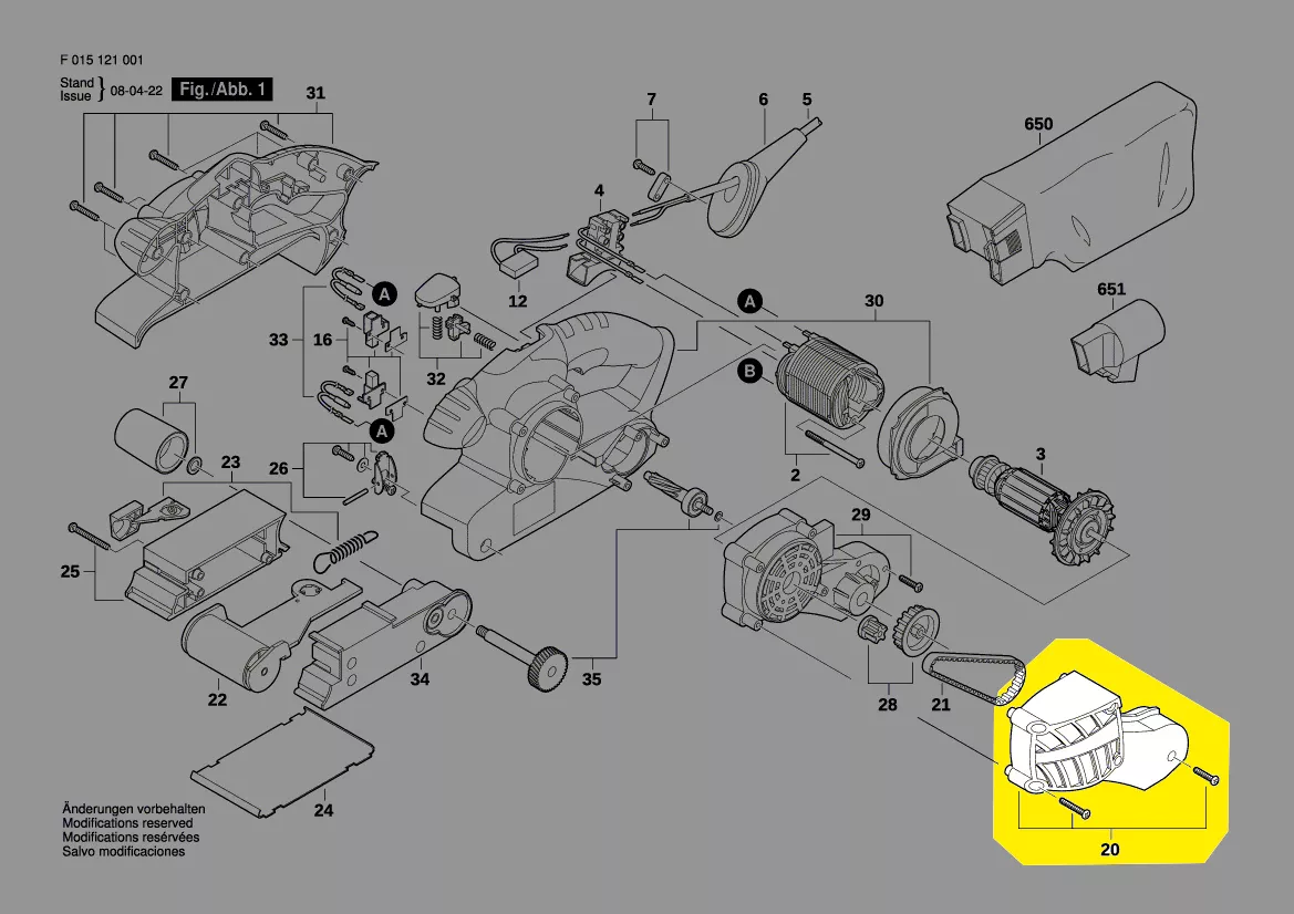 Capot cache courroie réf. 2 610 Z03 240 Skil